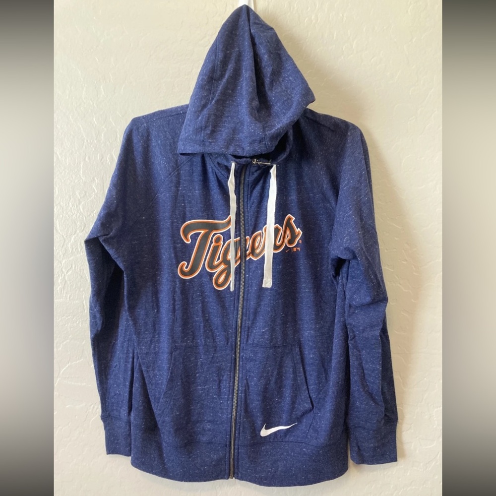 Nike Blue Tigers Zip-Up Hoodie